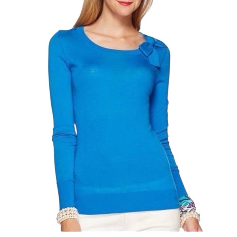 Lilly Pulitzer Blue Crew Neck Sweater